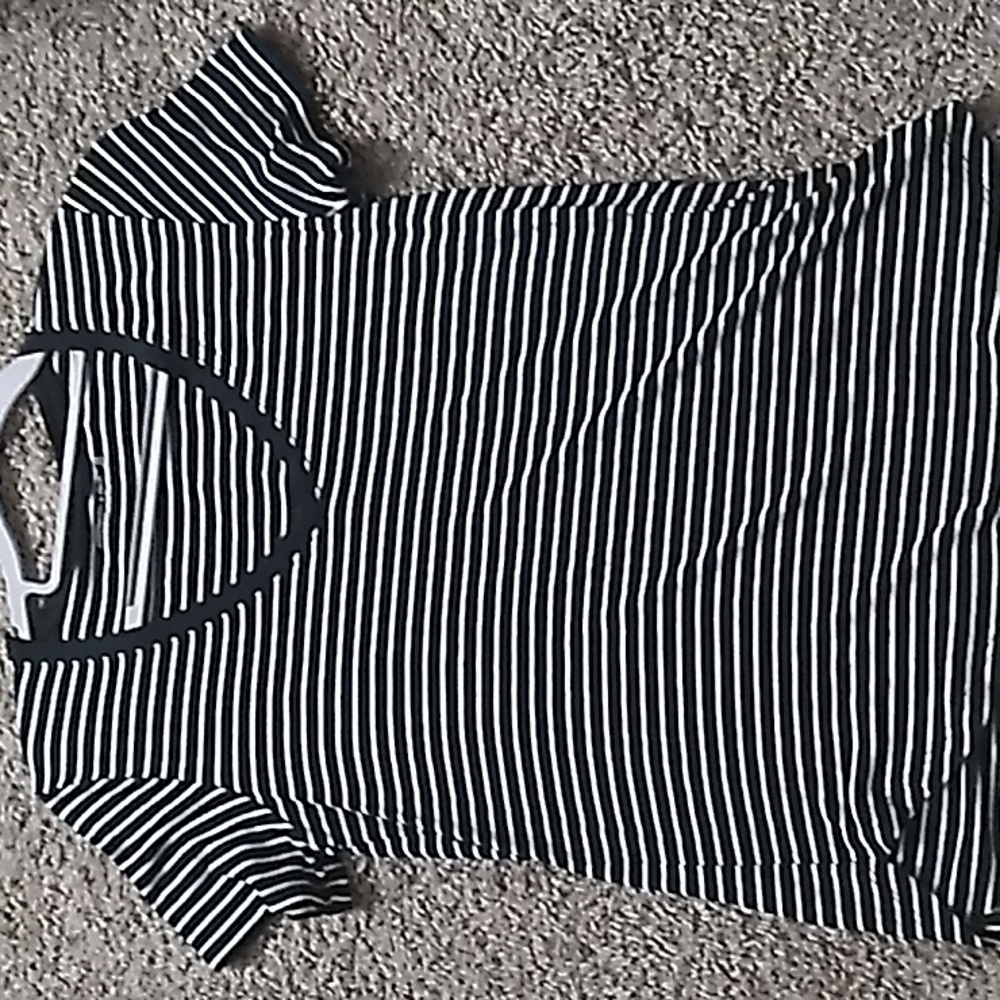 ABERCROMBIE Striped Small 4 / 6 Casual Wear Cotton Blend Soft Stretchy Tee Shirt